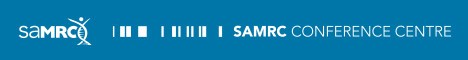 SAMRC Conference Centre's banner