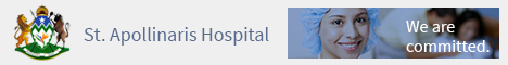 St. Apollinaris Hospital 's banner