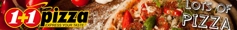 1 + 1 PIZZA (Savannah Mall)'s banner