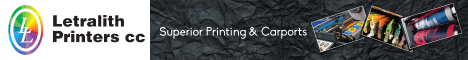 Letralith Printers CC & Letralith Carports's banner