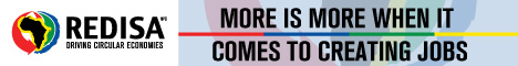 REDISA (Recycling and Economic Development of South Africa)'s banner