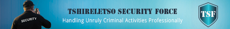 Tshireletso Security Force's banner