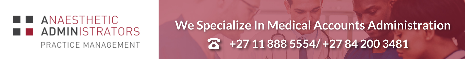 Anaesthetic Administrators CC's banner