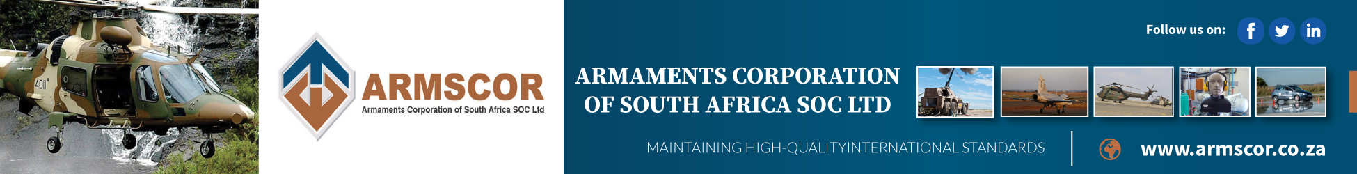 Armscor - SA's banner