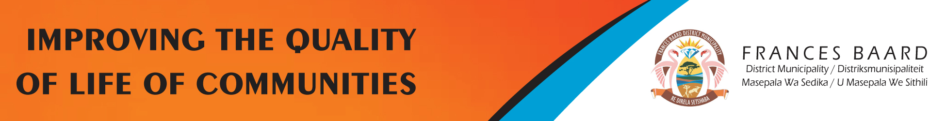 Frances Baard District Municipality's banner