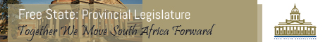 Free State: Provincial Legislature's banner