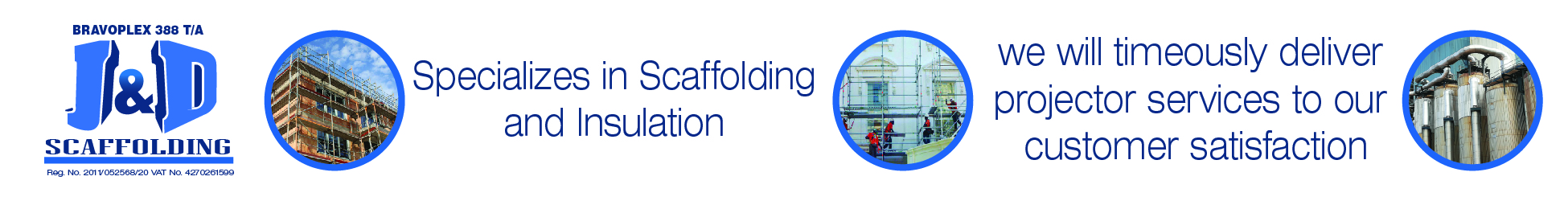J & D Scaffolding's banner