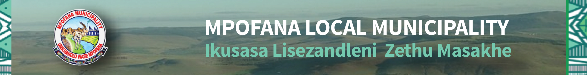 Mpofana Local Municipality's banner