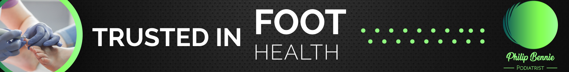 Philip Bennie Podiatrist's banner