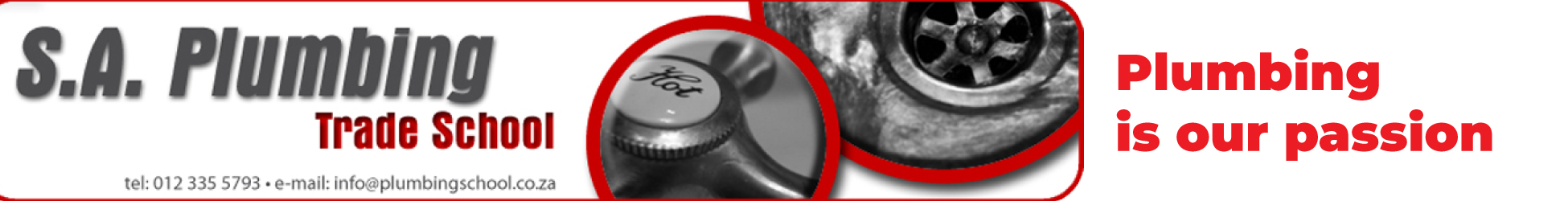 S A Plumbing Trade School's banner