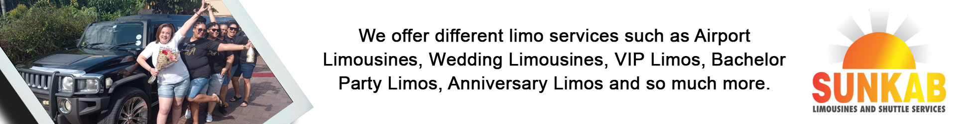 Sunkab Limousines and Sunkab Licencing's banner