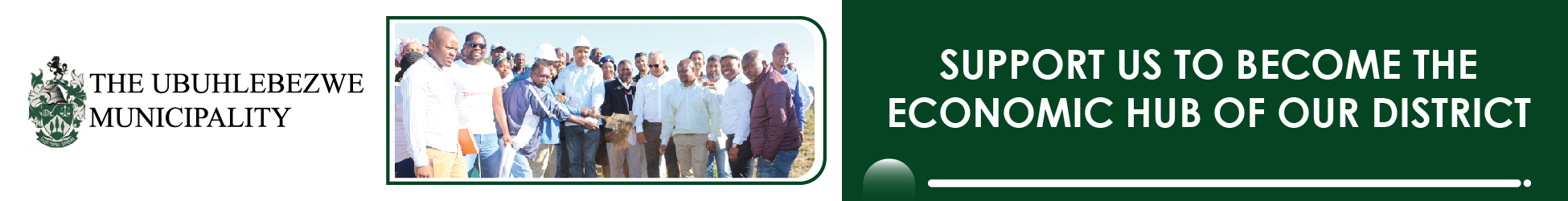 Ubuhlebezwe Local Municipality's banner