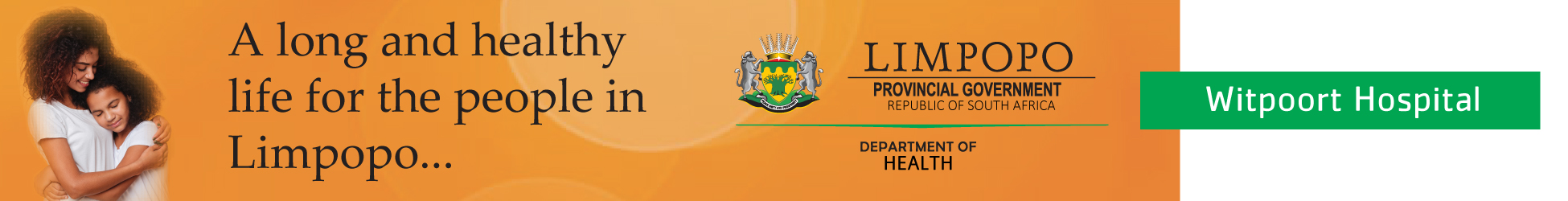 Witpoort Hospital's banner
