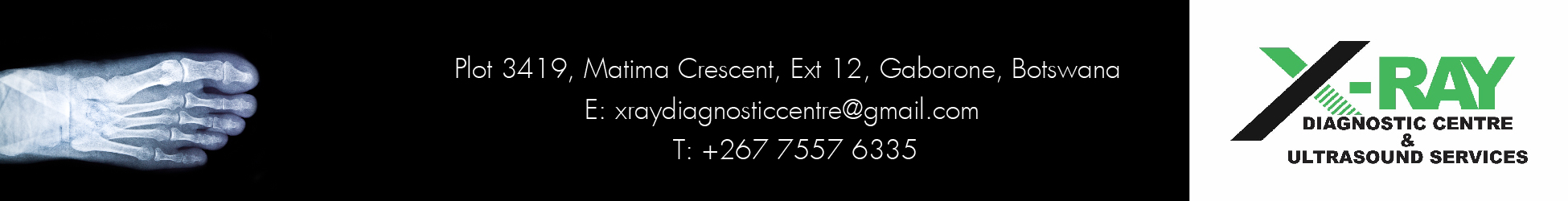 X-Ray Diagnostic Centre (Pty) Ltd's banner
