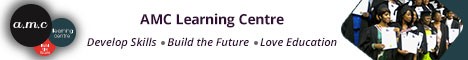 AMC Learning Centre's banner