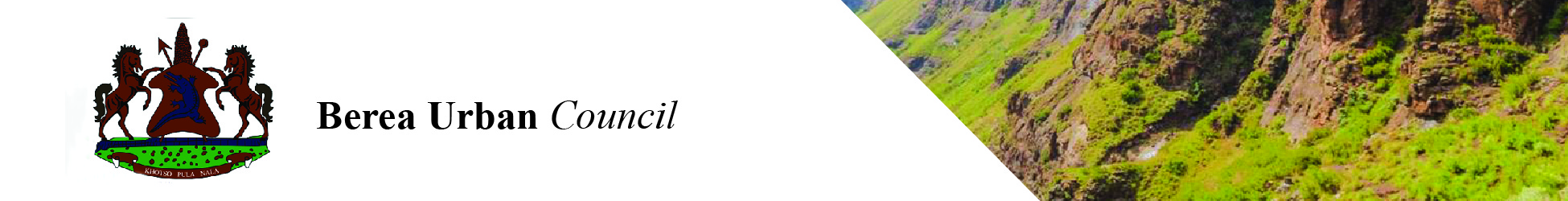 Berea Urban Council's banner