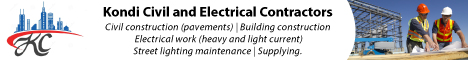 Kondi Civil and Electrical Contractors's banner