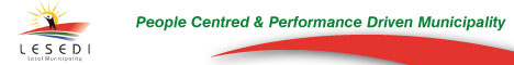 LESEDI LOCAL MUNICIPALITY's banner