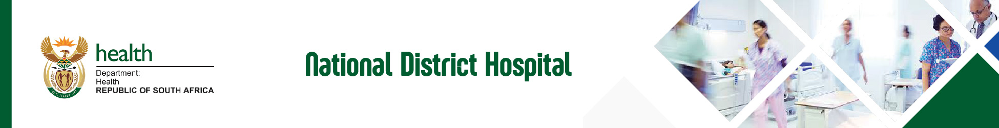 National District Hospital's banner