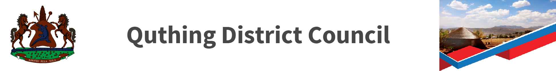 Quthing District Council's banner