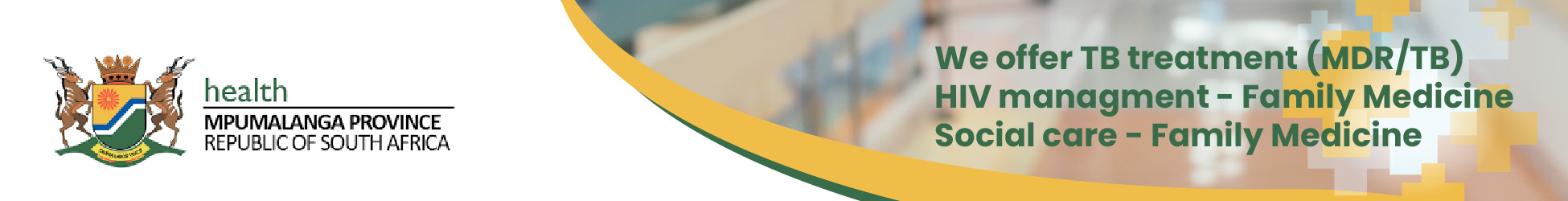 Standerton TB Hospital's banner