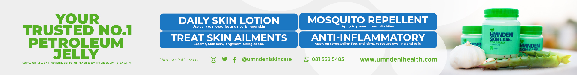 Umndeni Health and Beauty Products's banner