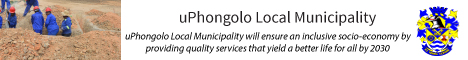Uphongolo Local Municipality 's banner