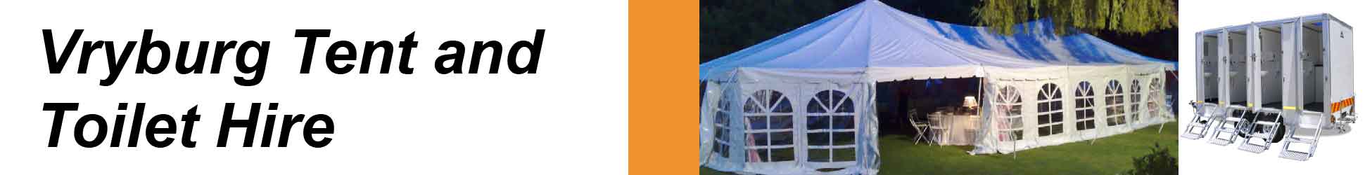 Vryburg Tent and Toilet Hire's banner