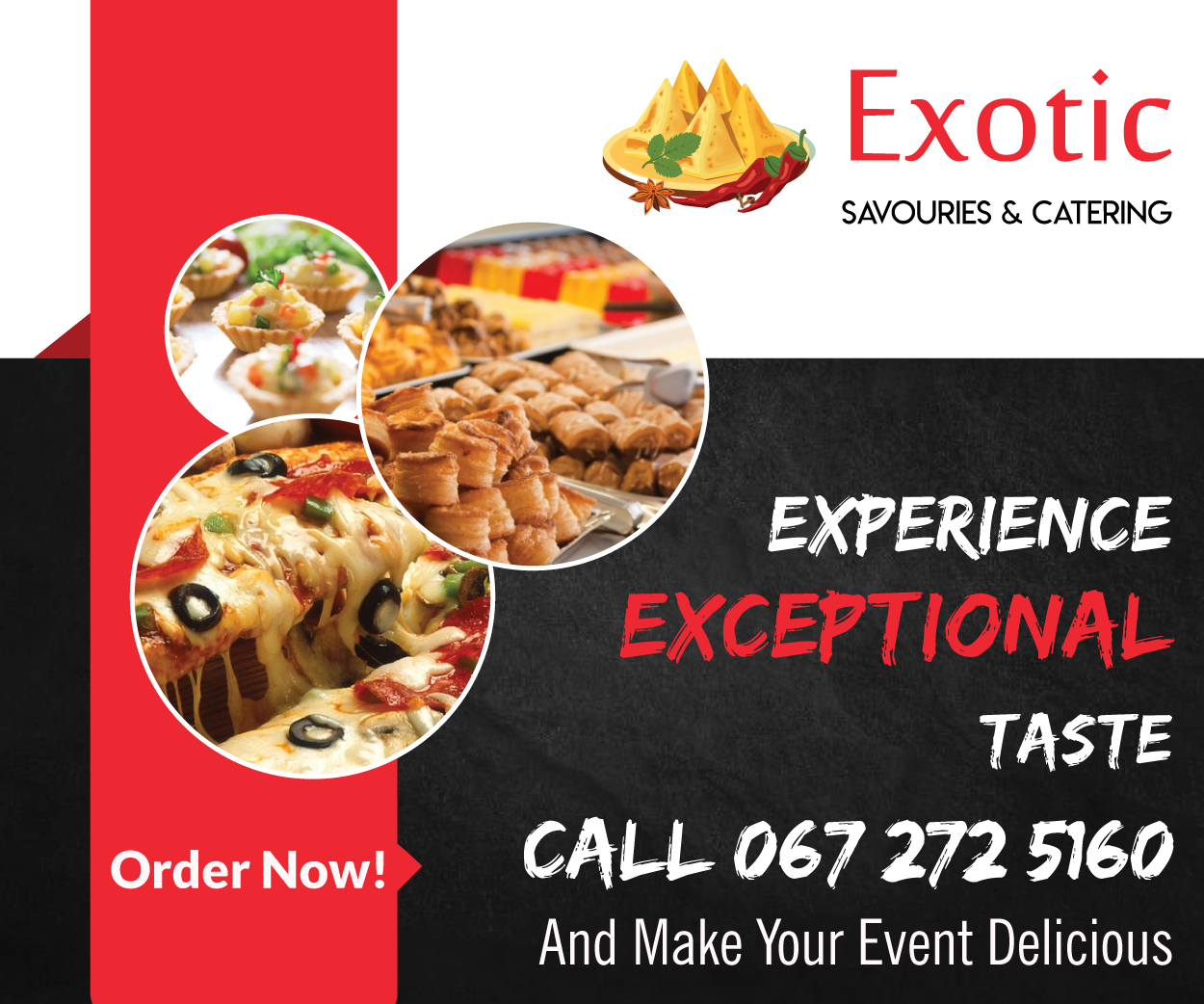 Exotic Savouries and Catering classified banner