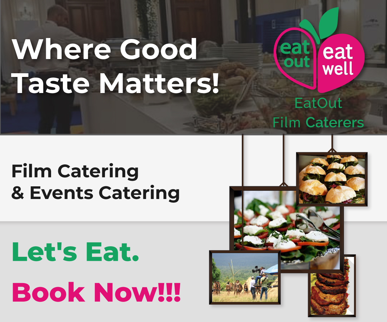 Eatout Film Caterers classified banner