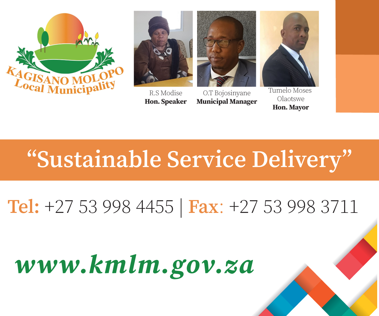 Kagisano Molopo Local Municipality - SA classified banner