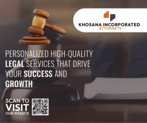 Khosana Incorporated Attorneys classified banner