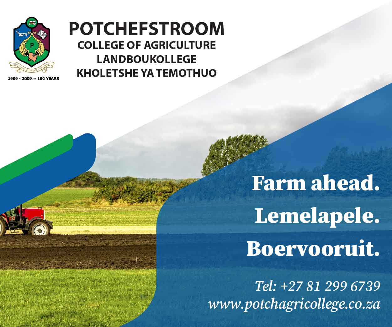 Potchefstroom College Of Agriculture classified banner