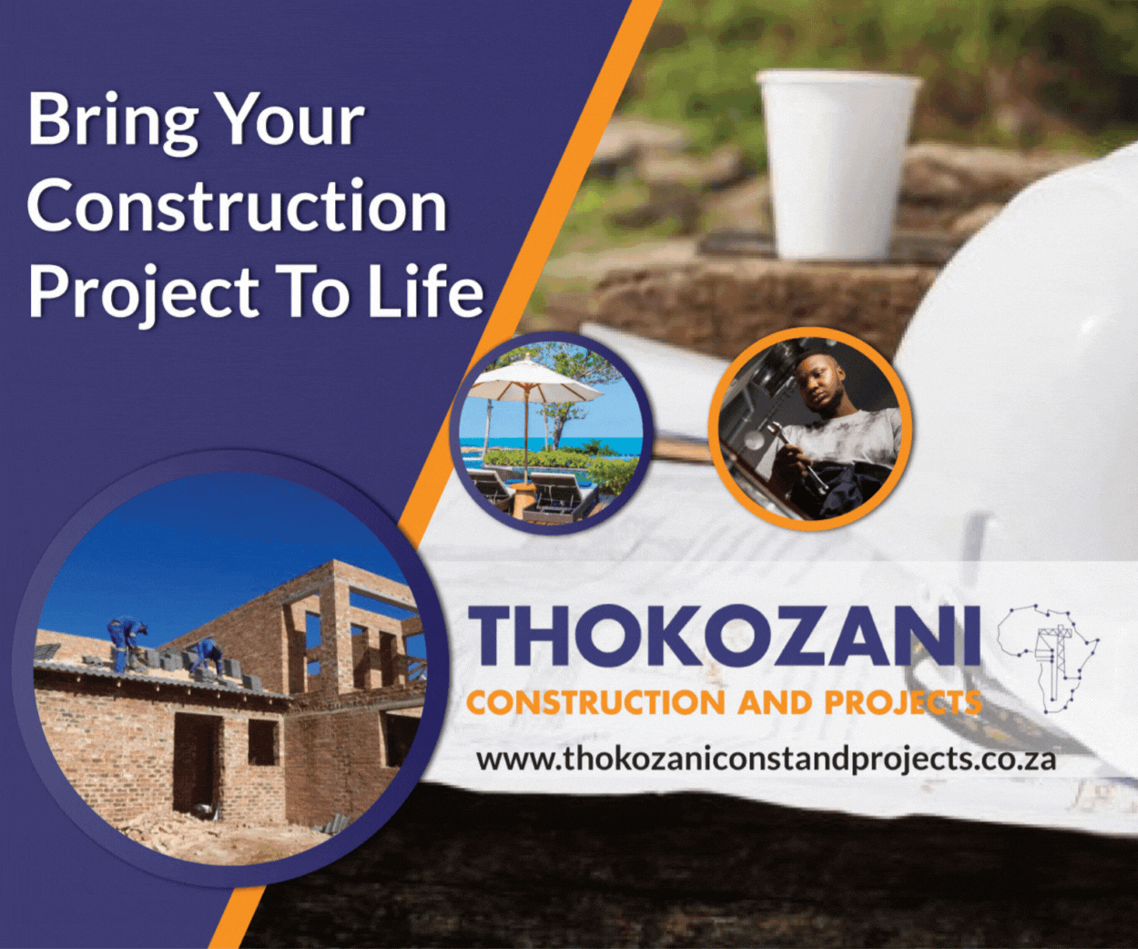 Thokozani Ma Africa Construction Company classified banner