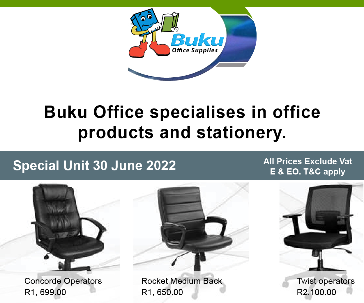 Buku Office Supplies classified banner