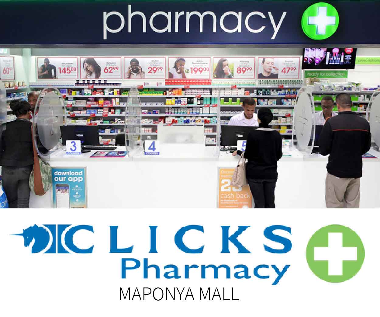 Clicks Pharmacy - Maponya Mall classified banner