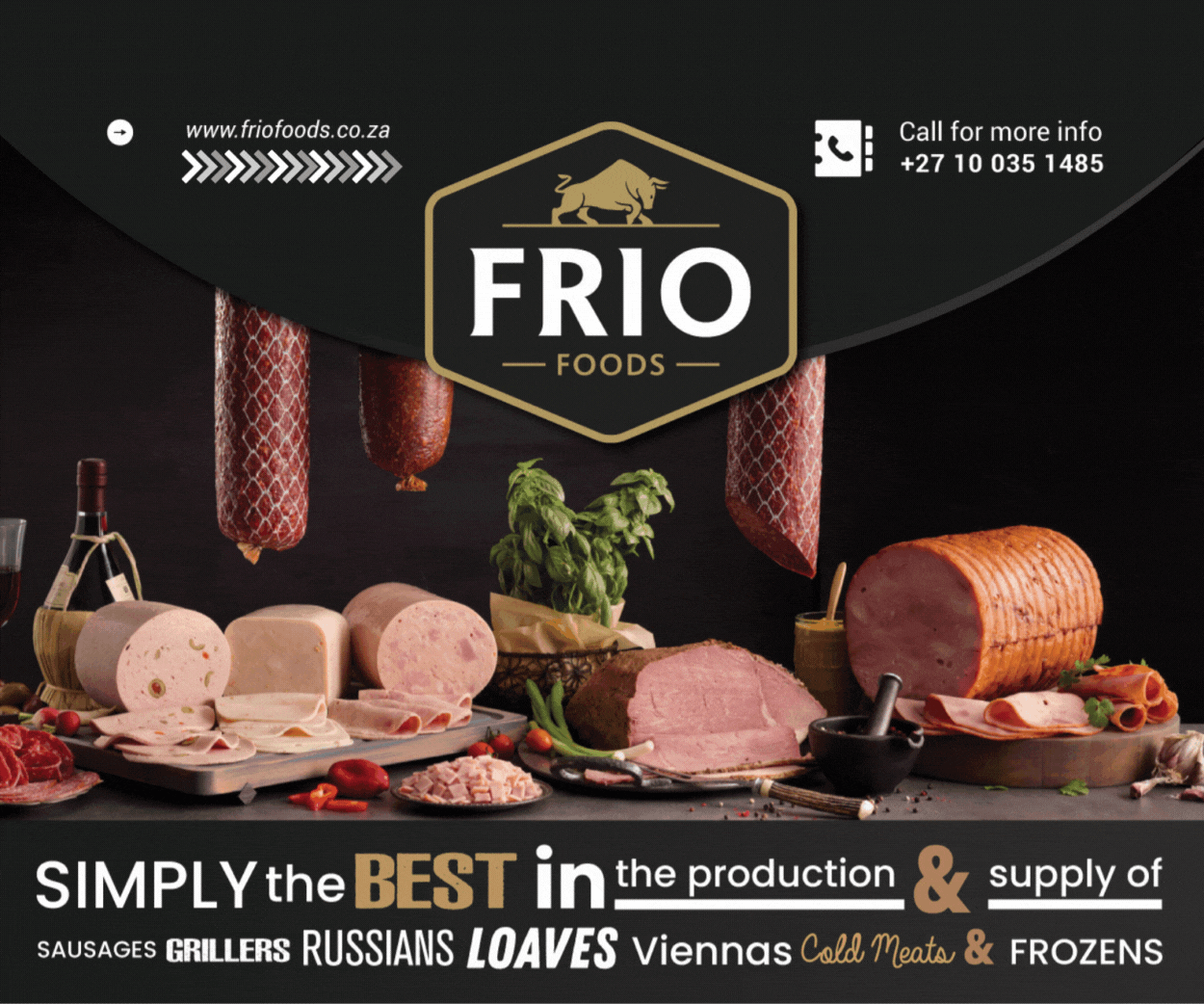 Frio Foods classified banner