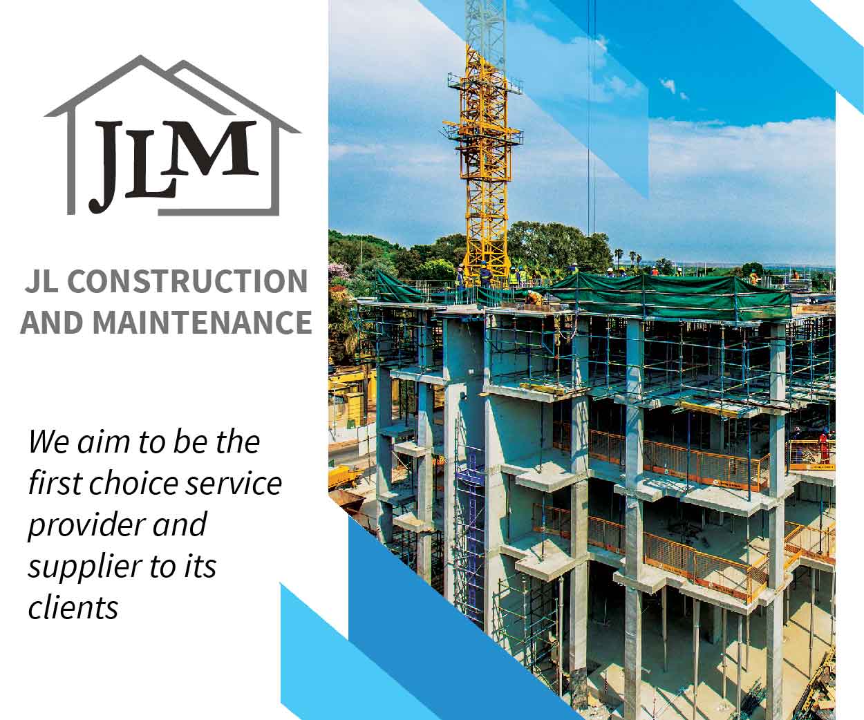JL Construction and Maintenance classified banner