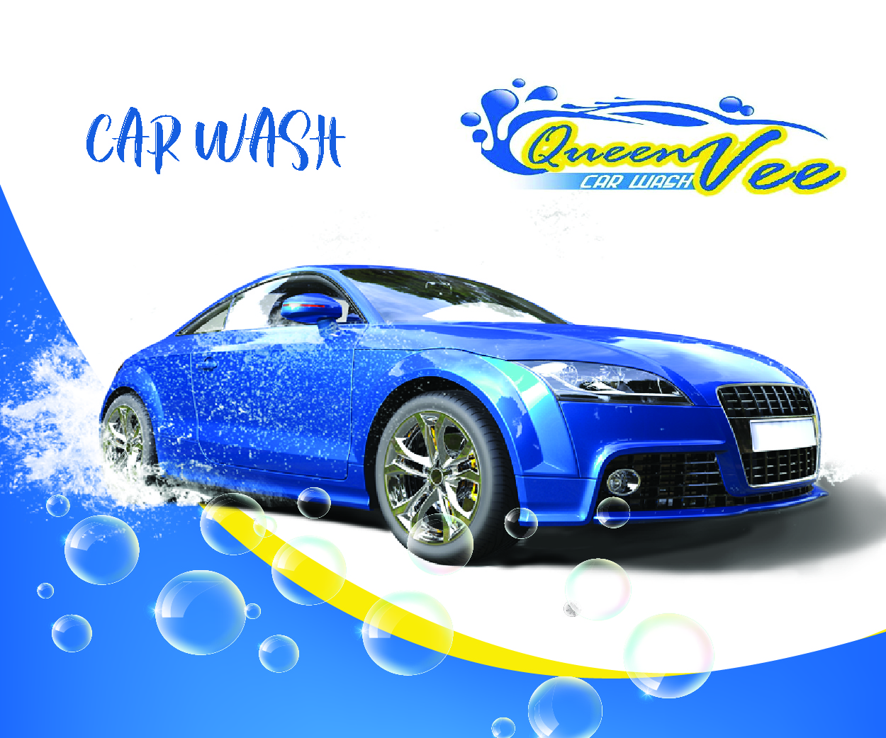 Queen Vee Car Wash classified banner