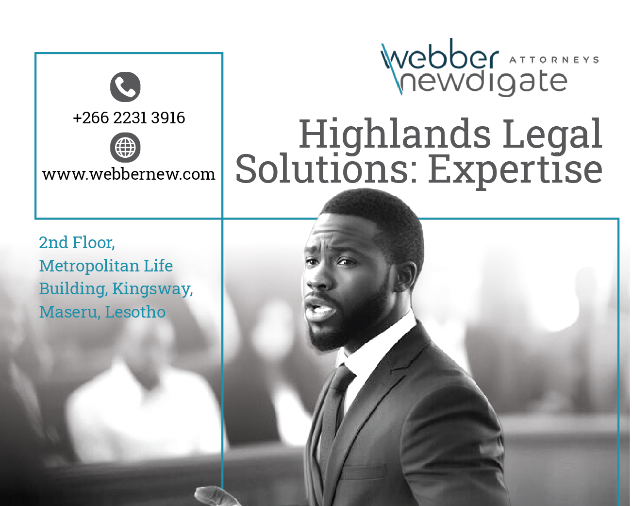 Webber newdigate Attorneys classified banner