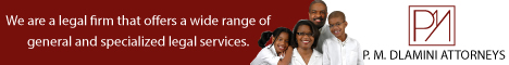 P.M Dlamini Attorneys banner