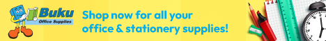Buku Office Supplies banner