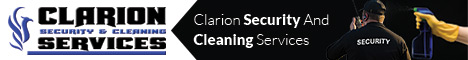 Clarion Security And Cleaning Services banner