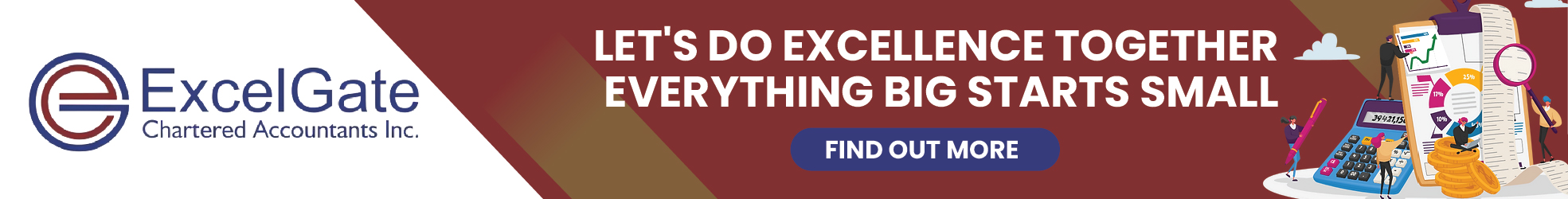 ExcelGate Chartered Accountants Inc. banner