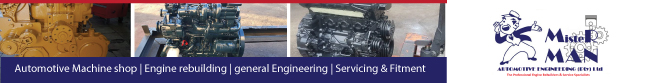 Mister Man Automotive Engineering (Pty) Ltd banner